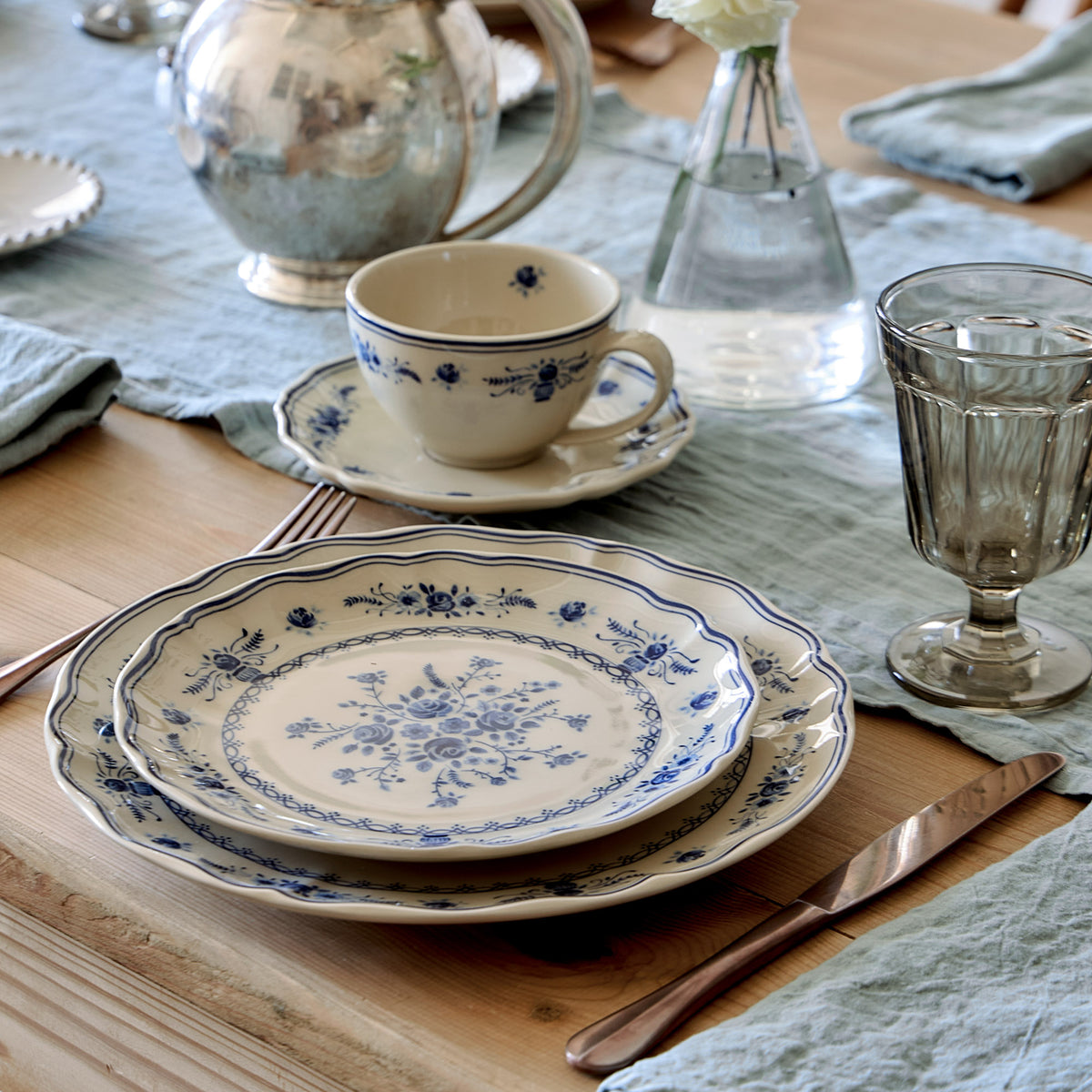 Vila 8-3/8" Salad/Dessert Plate, Beige-Blue