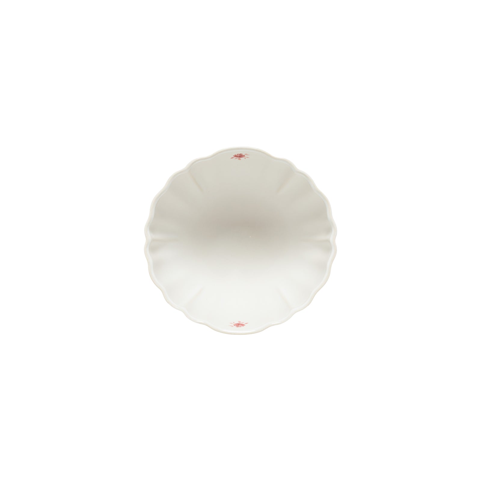 Vila 26 oz Soup/Cereal Bowl, White-Red