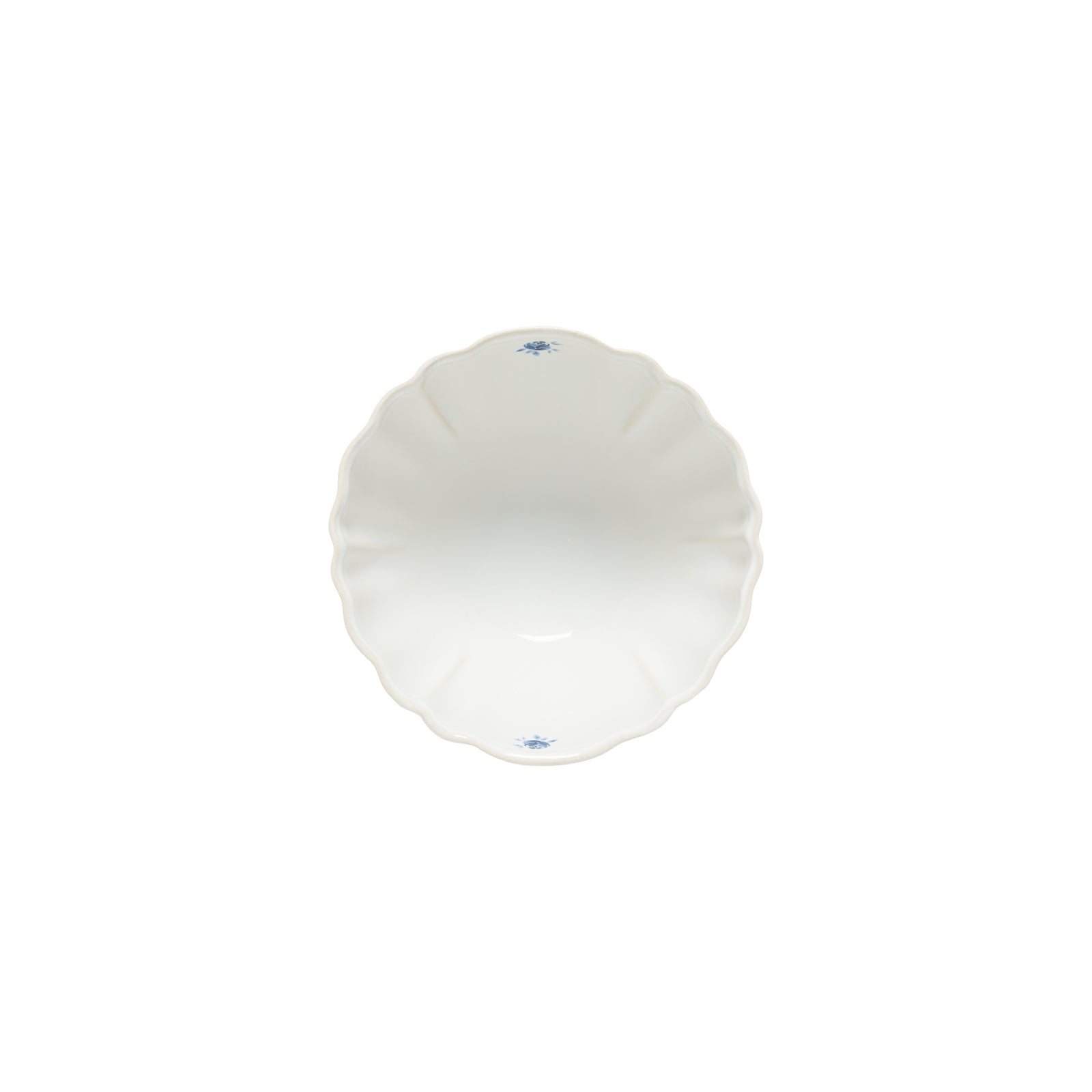 Vila 26 oz Soup/Cereal Bowl, White-Blue