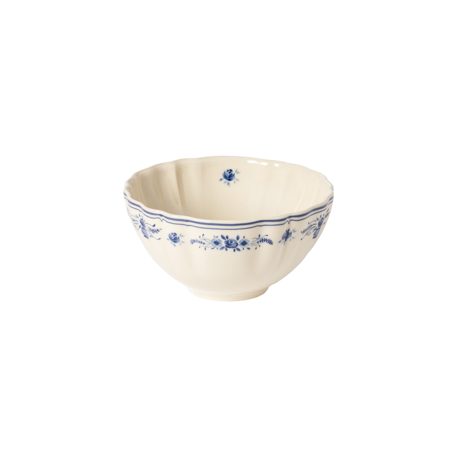 Vila 26 oz Soup/Cereal Bowl, Beige-Blue