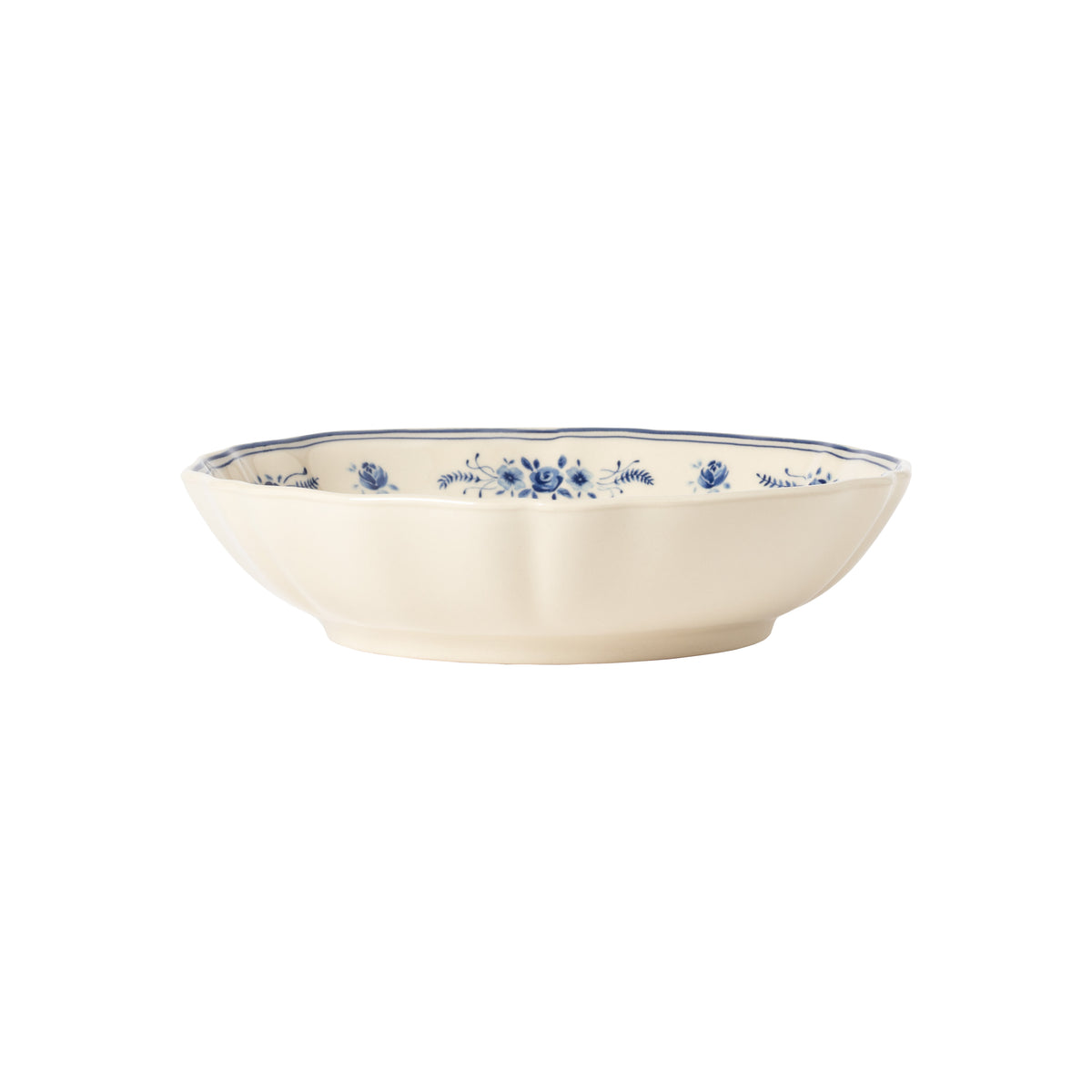 Vila 40-1/4 oz Soup/Pasta Bowl, Beige-Blue