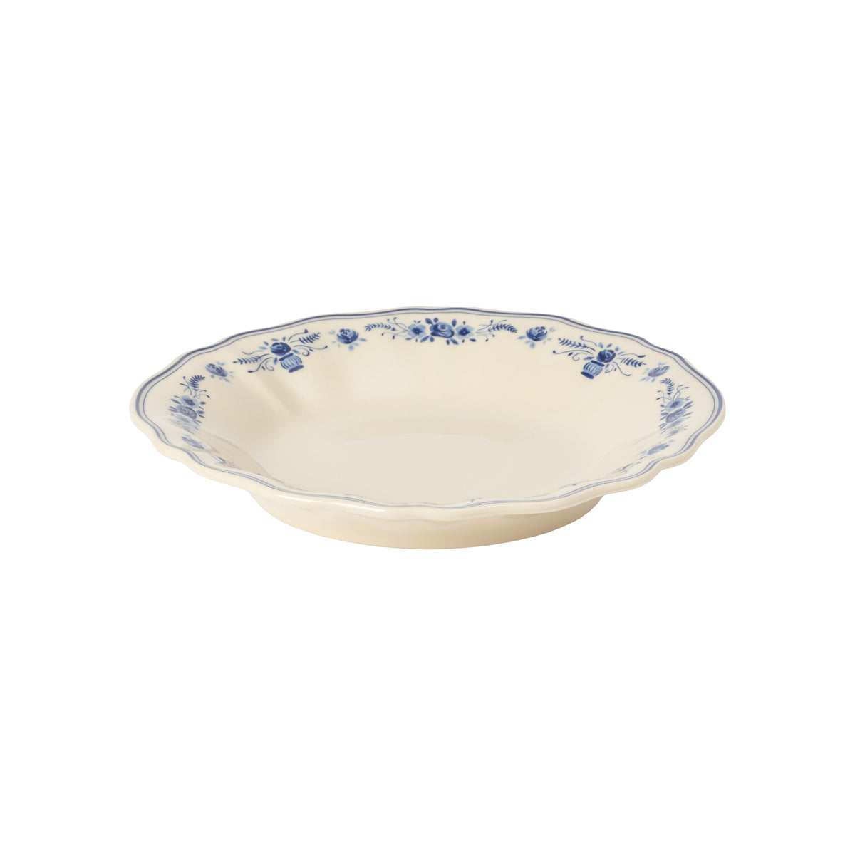 Vila 9-5/8" Soup/Pasta Plate, Beige-Blue
