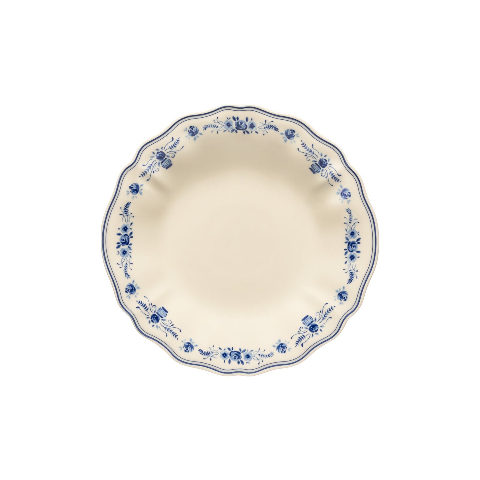 Vila 9-5/8" Soup/Pasta Plate, Beige-Blue