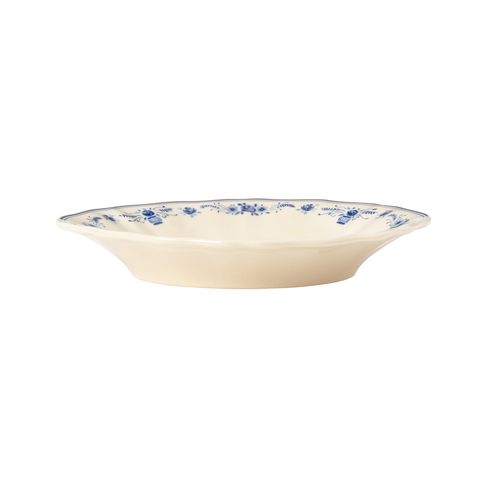 Vila 9-5/8" Soup/Pasta Plate, Beige-Blue