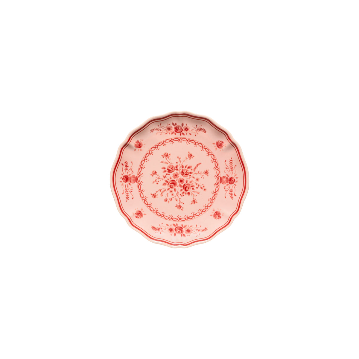 Vila 6-5/8" Appetizer Plate, Pink-Red
