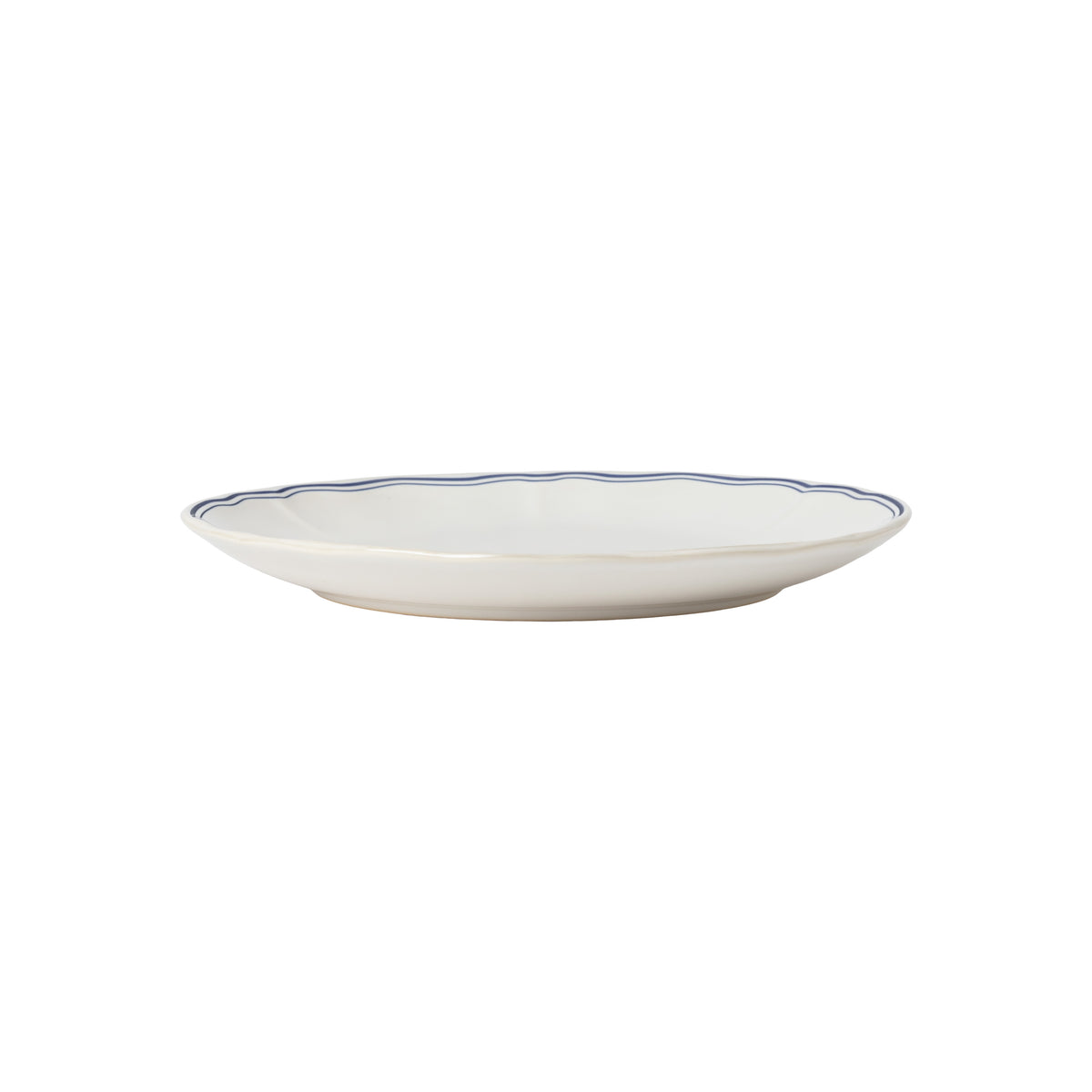 Vila 8-3/8" Salad/Dessert Plate, White-Blue Filet