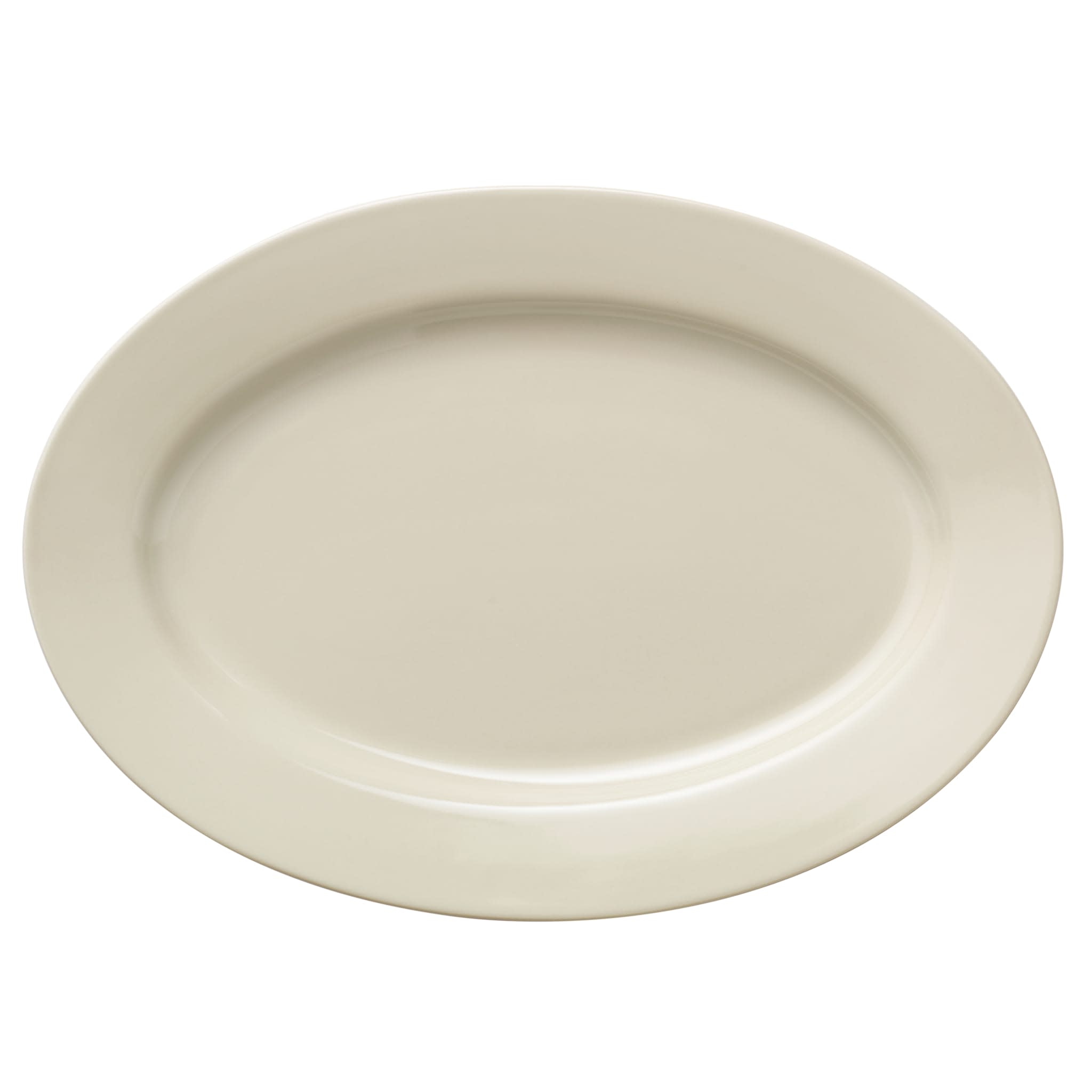 Porcelana 15-1/4" x 10-7/8" Oval Platter, Cream White