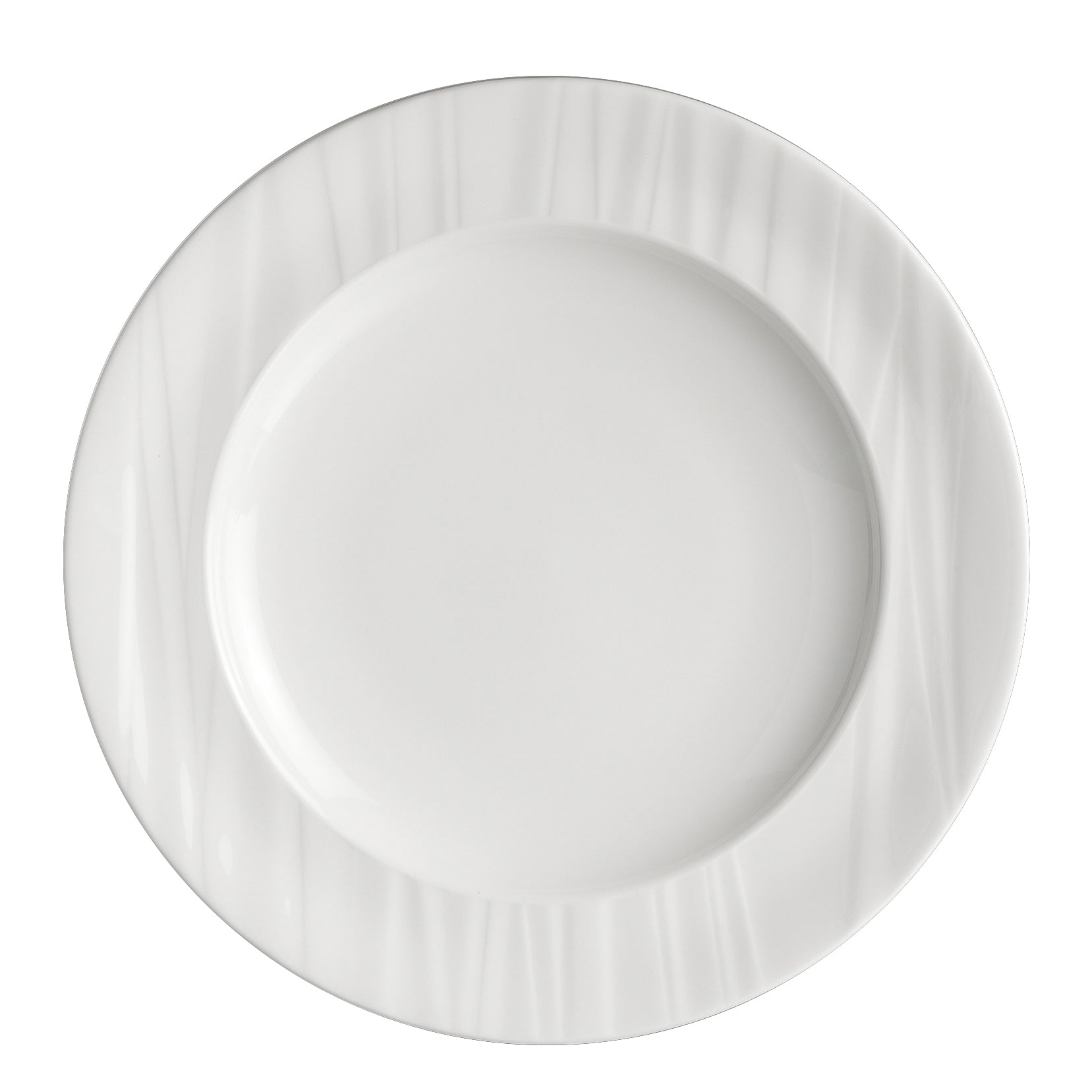Rim Plate 10.0" Dia. Foliobone Ruche