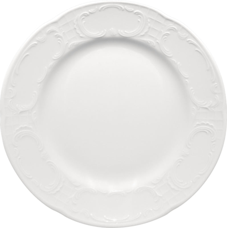 Flat Plate, 7-3/4" dia., White, Mozart