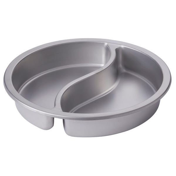 Stainless Steel 6 Qt. Divided Insert for Reflection & Radiance Induction Round Servers