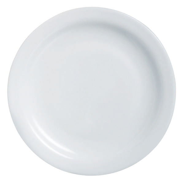 Restaurant White 7.5" Narrow Rim Plate