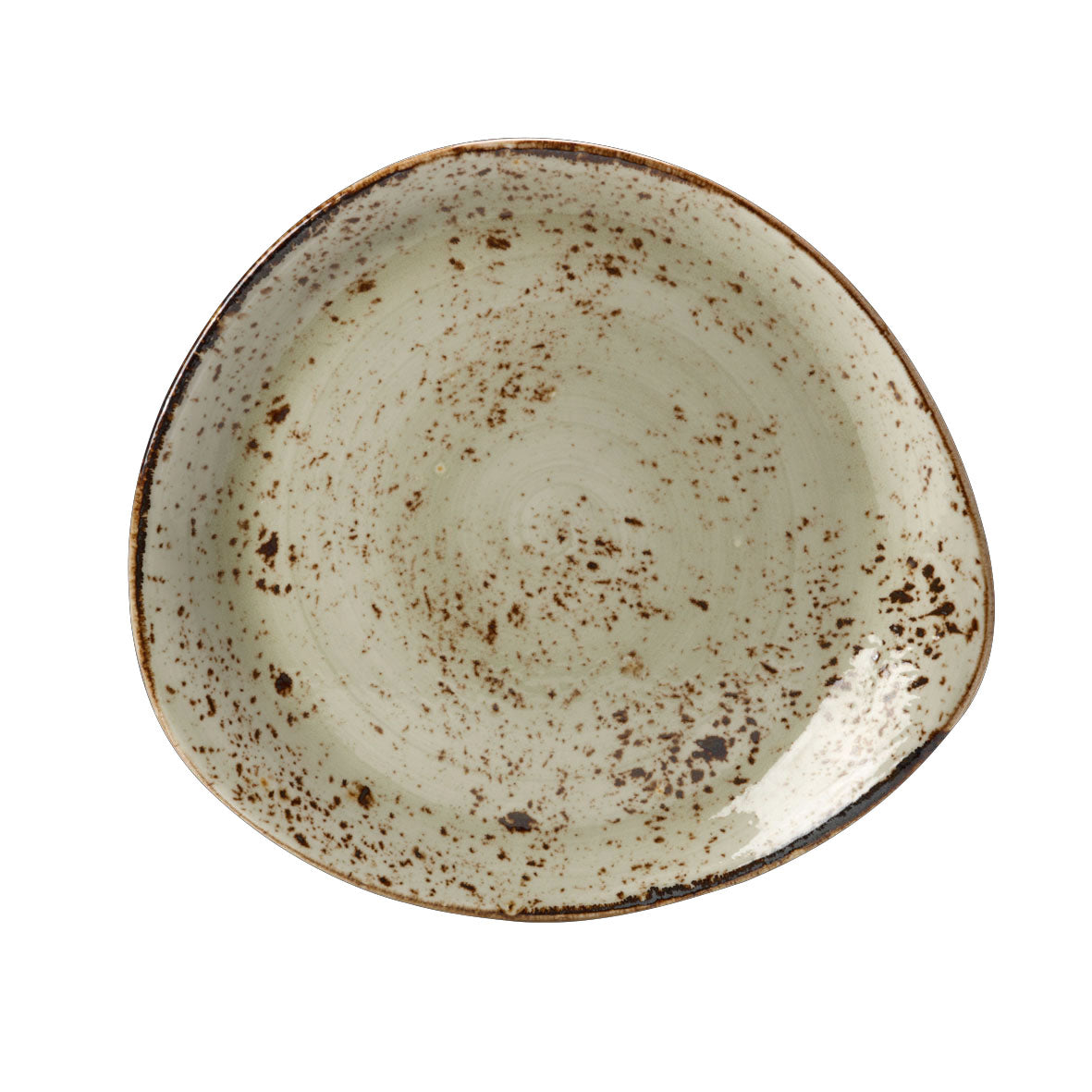 Plate 12.0" Dia. L 12.0" W 10.875" Craft Green