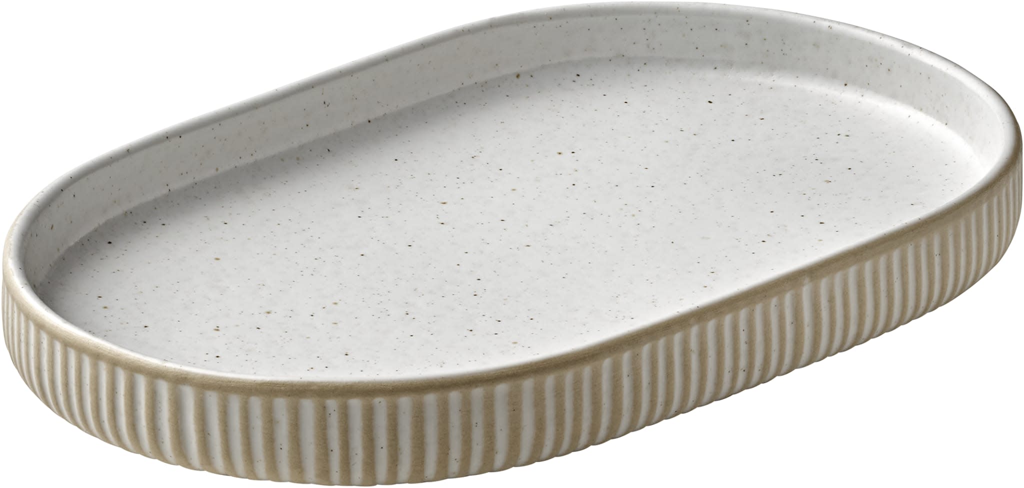 Nara Oval Coupe Platter, 7-1/8" x 4-3/8", White
