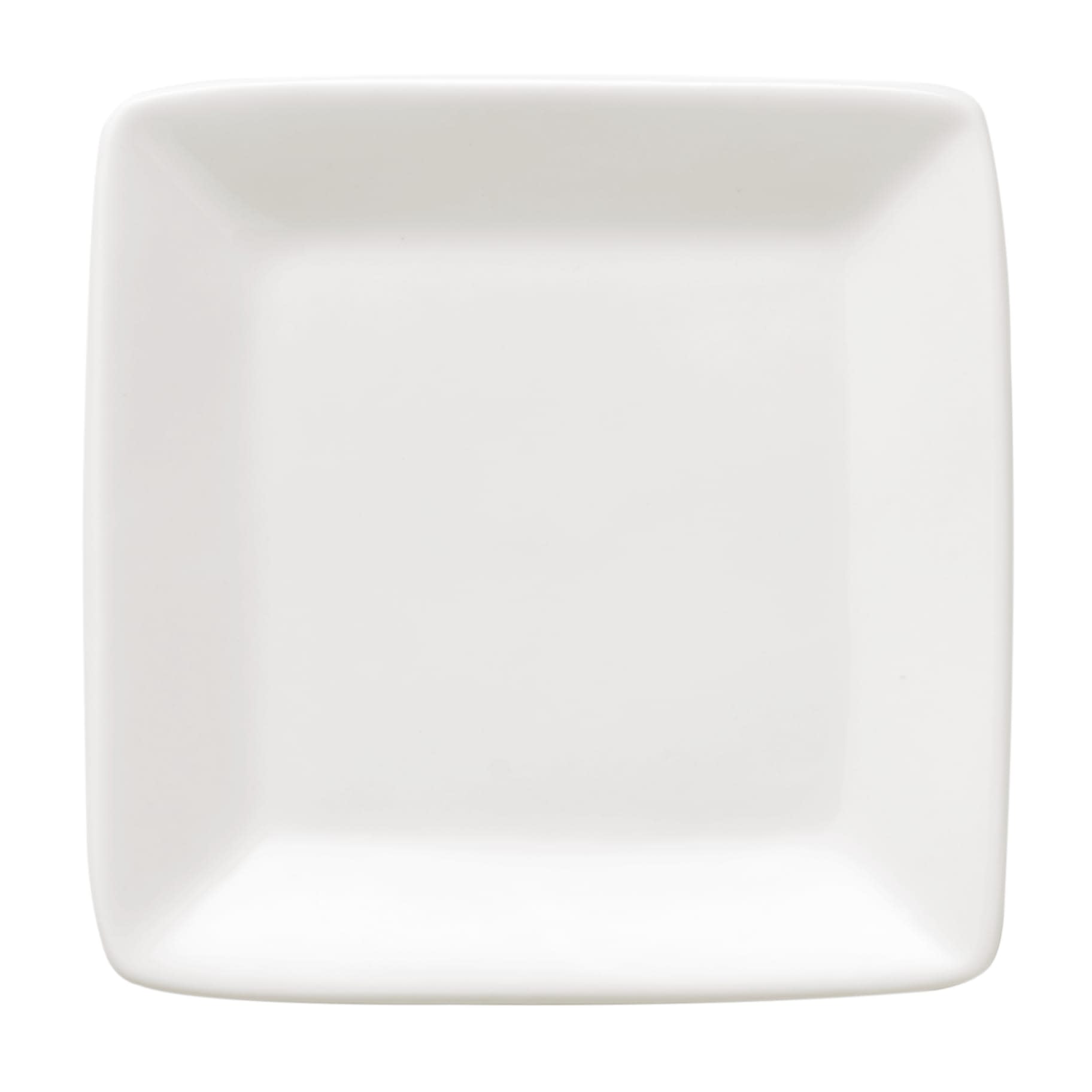 Porcelana 5" Square Plate, Bright White