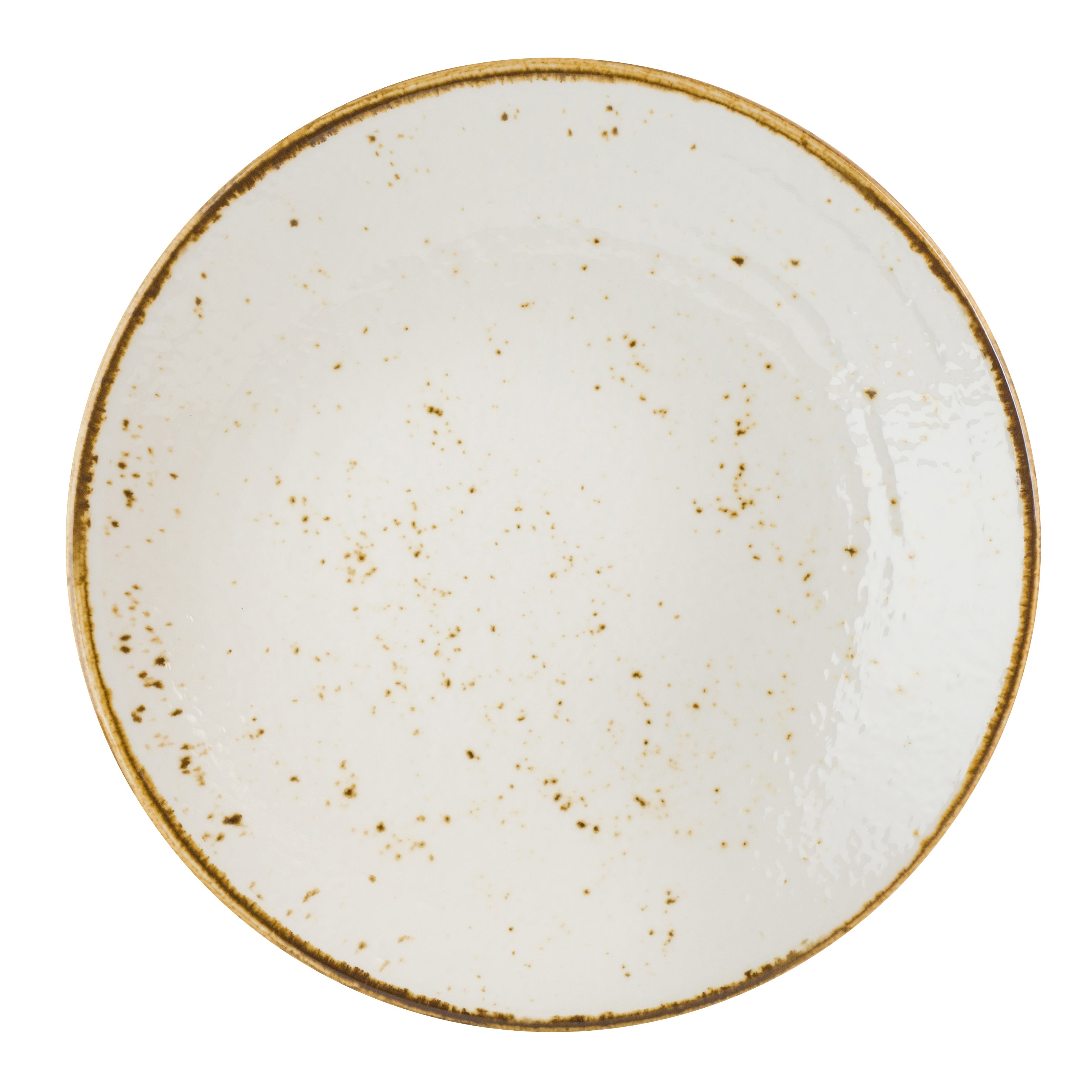Coupe Plate 11.75" Dia. Craft White Mel