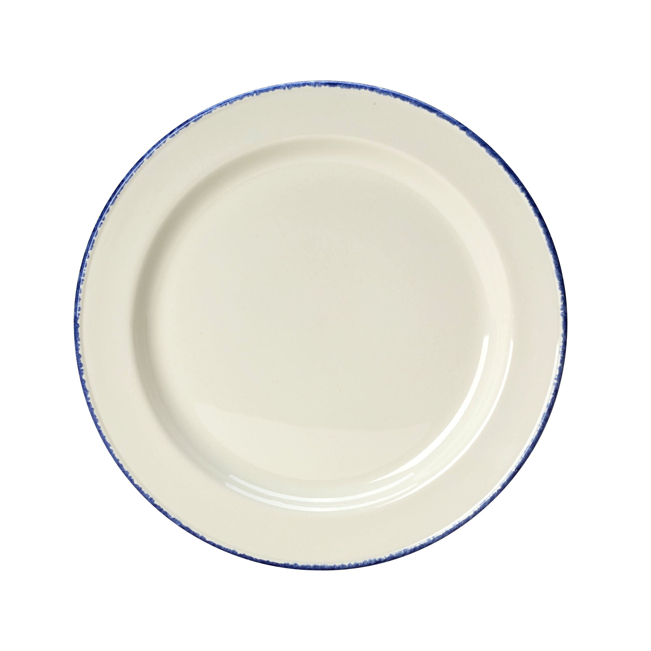 Slimline Plate 10.63" Dia. Blue Dapple