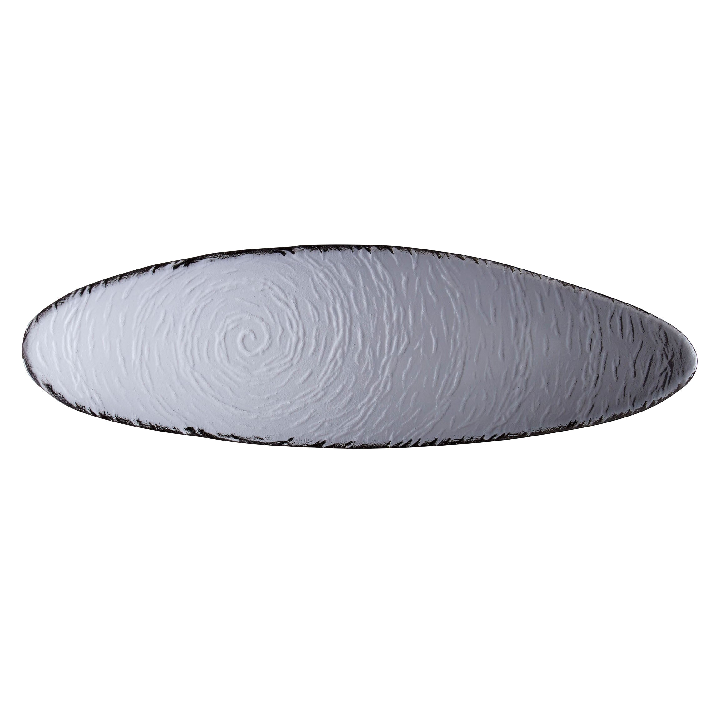 Oval Platter L 15.75" W 4.75" Scape Smoked