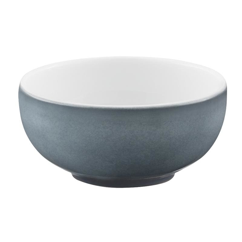 Shabby Chic Dip Dish, 2.375 oz., White/Blue Grey