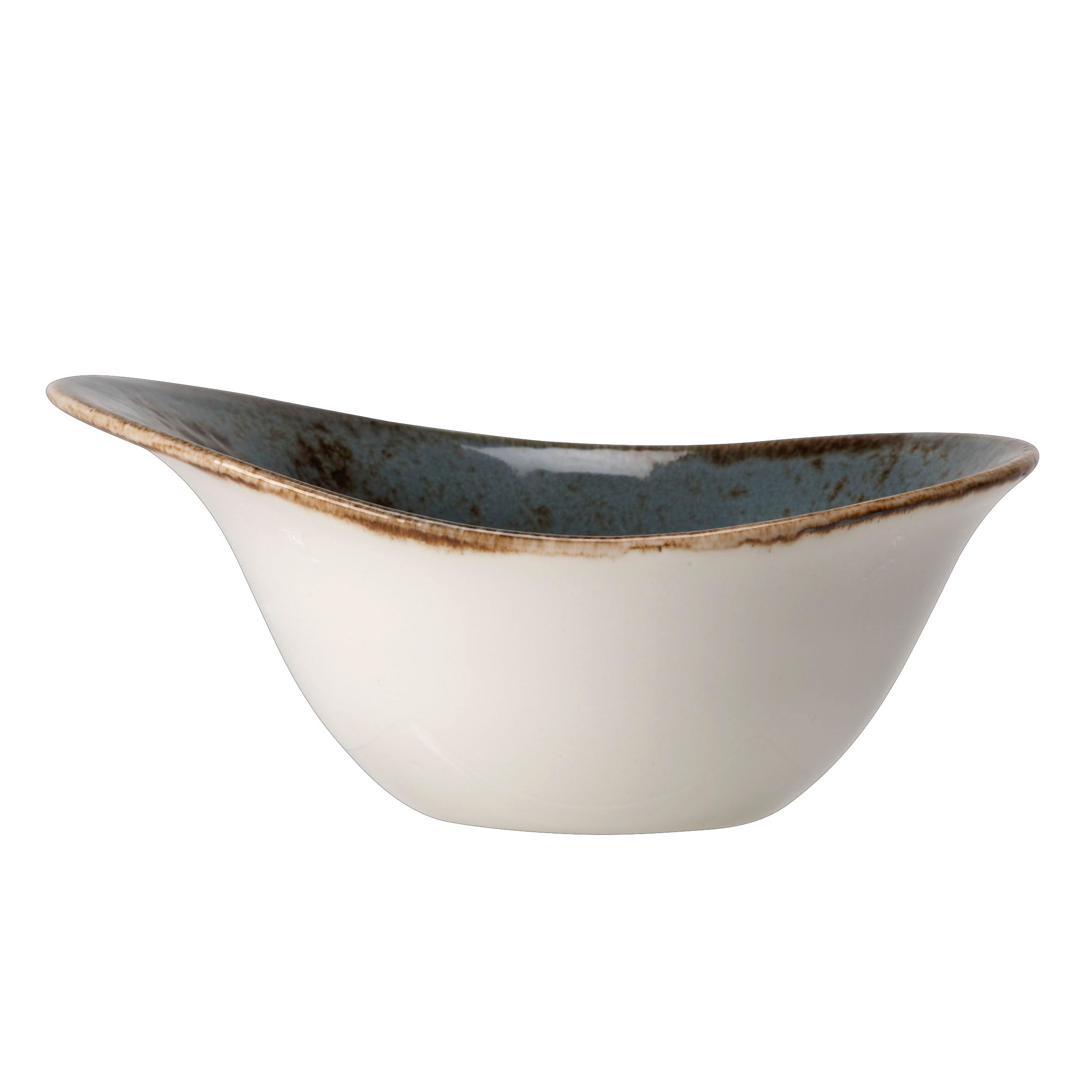 Bowl L 7.0" W 5.5" (14.5 Oz) Craft Blue