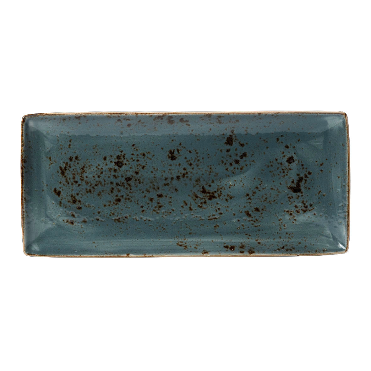 Rectangle Platter L 14.5" W 6.5" Craft Blue