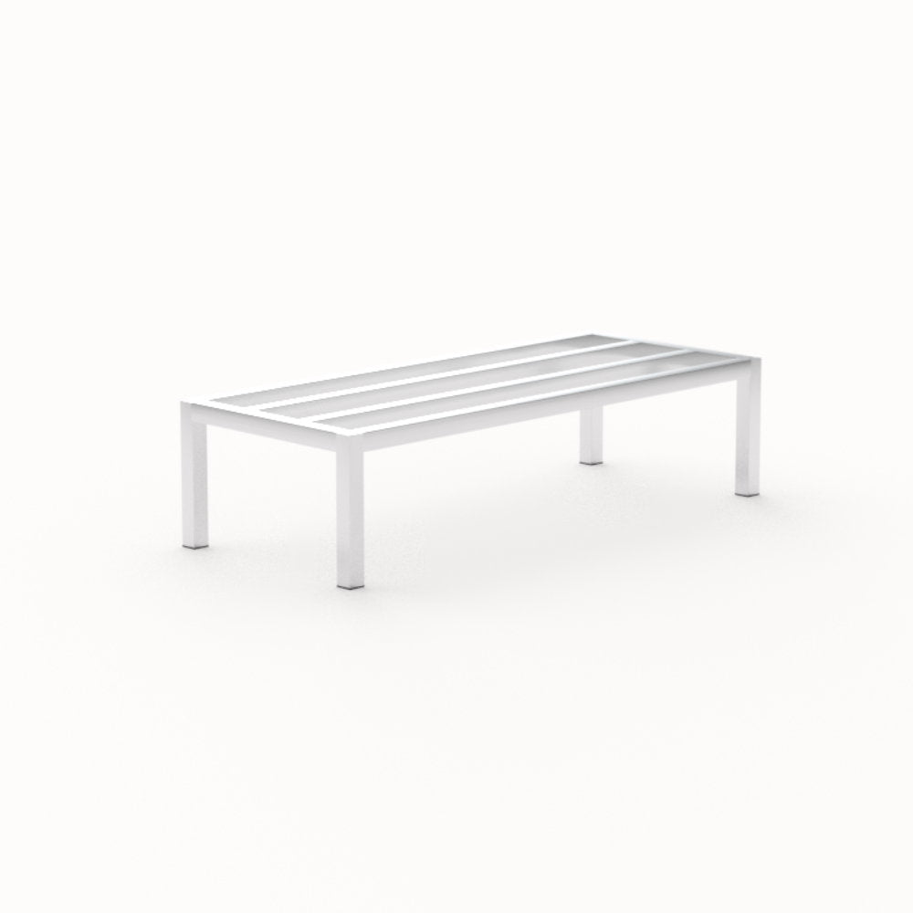 New Age Aluminum 48" x 20" x 12" Aluminum Dunnage Rack, 2000 lb Capacity