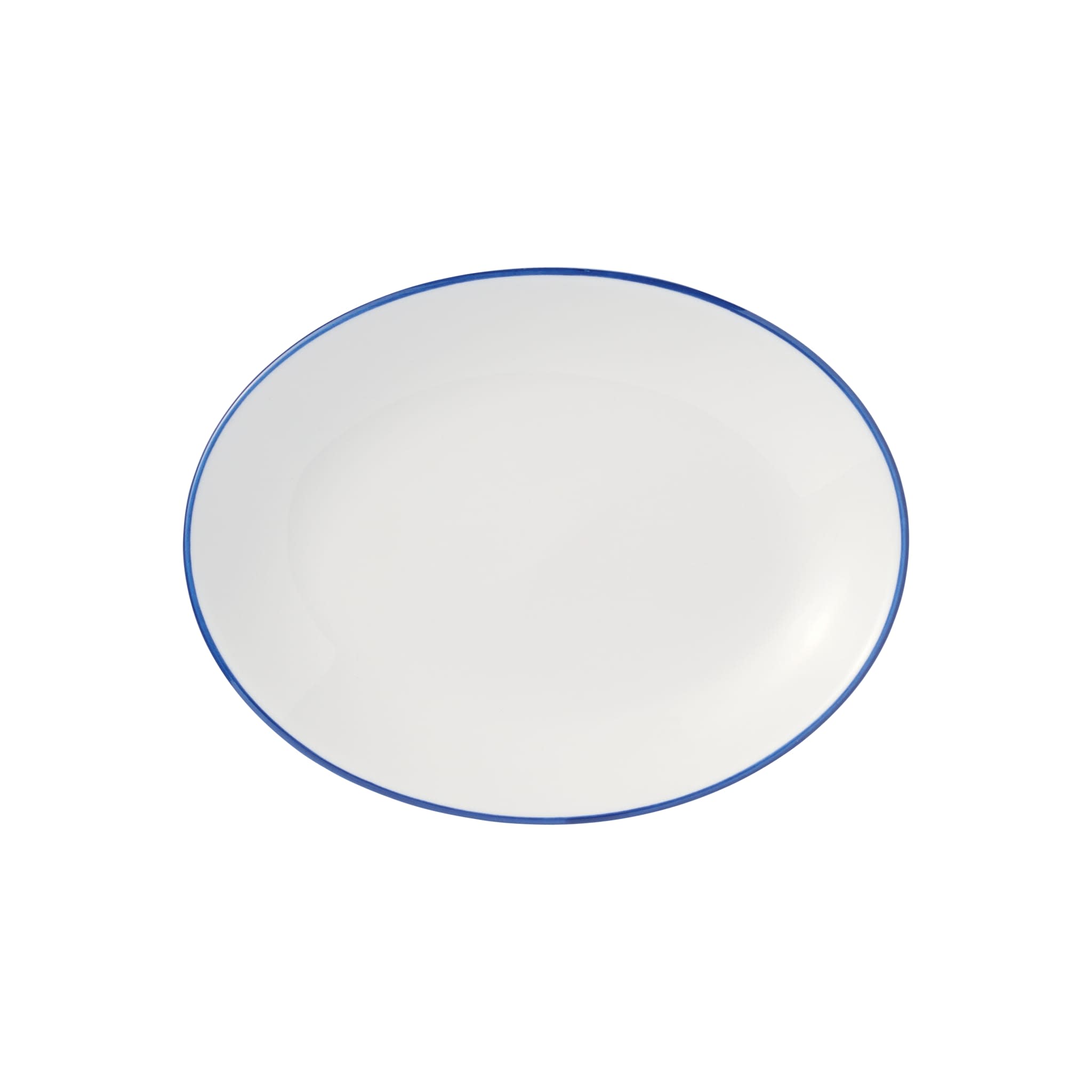 Porcelana Linea 9.75" x 7.5" Rectangular Platter, Blue