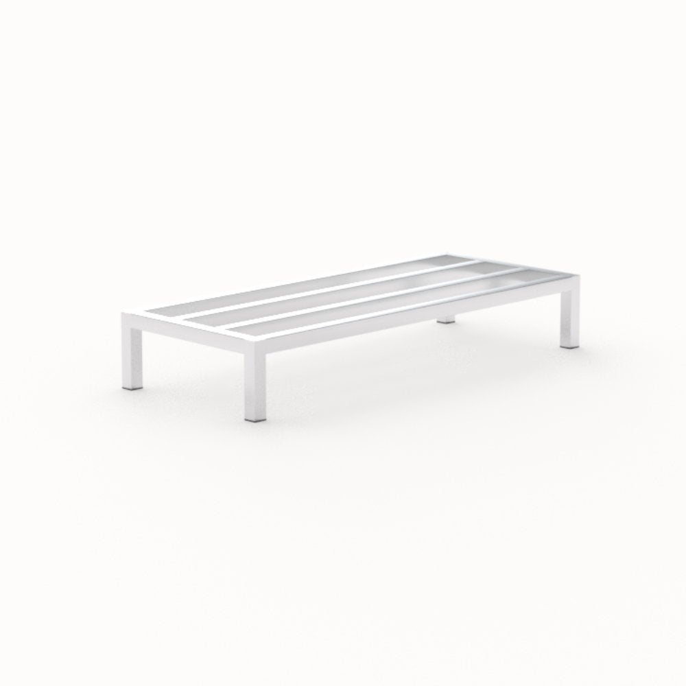 New Age Aluminum 48" x 20" x 8" Aluminum Dunnage Rack 2000 Capacity