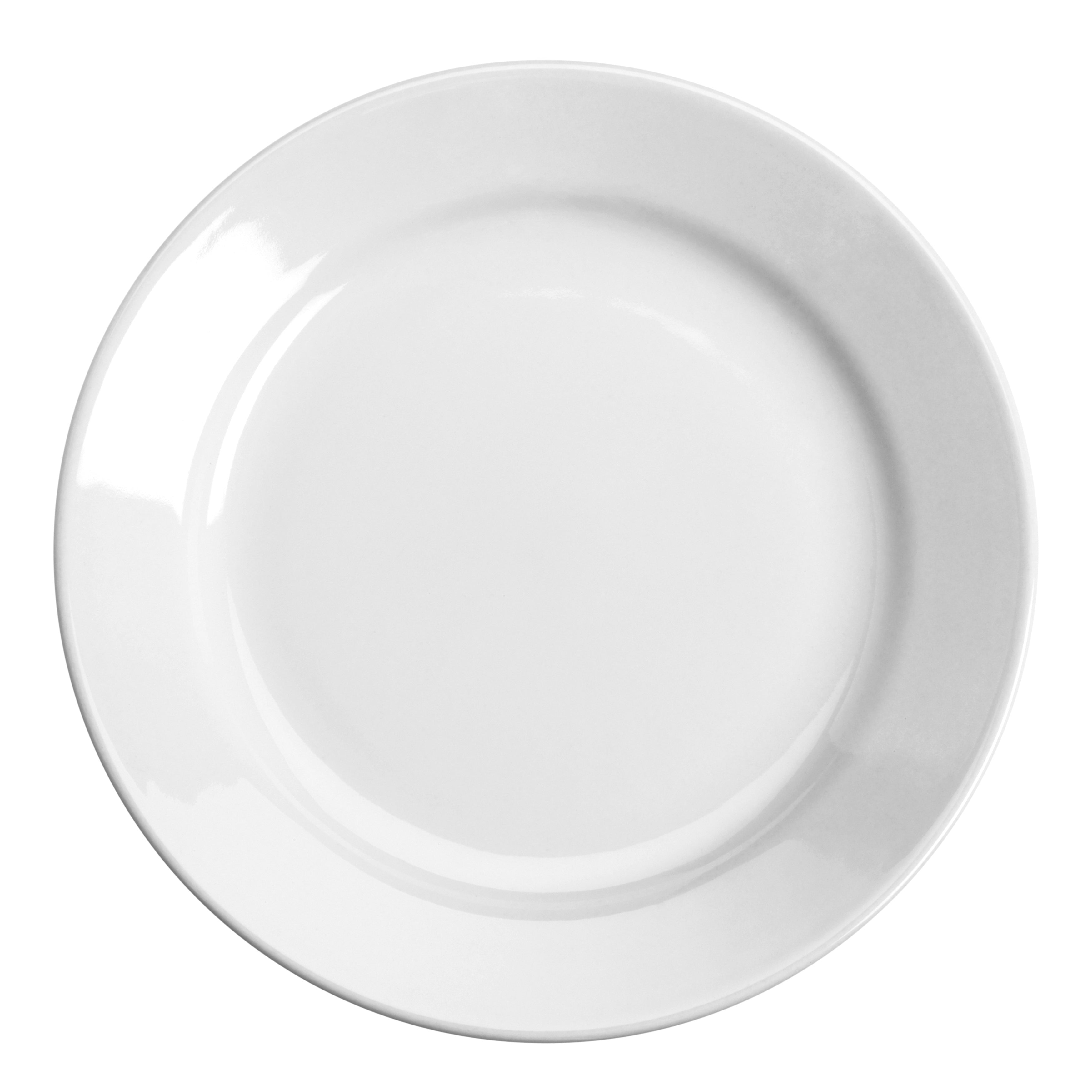 Rolled Edge Plate 7.125" Dia. Arctic White