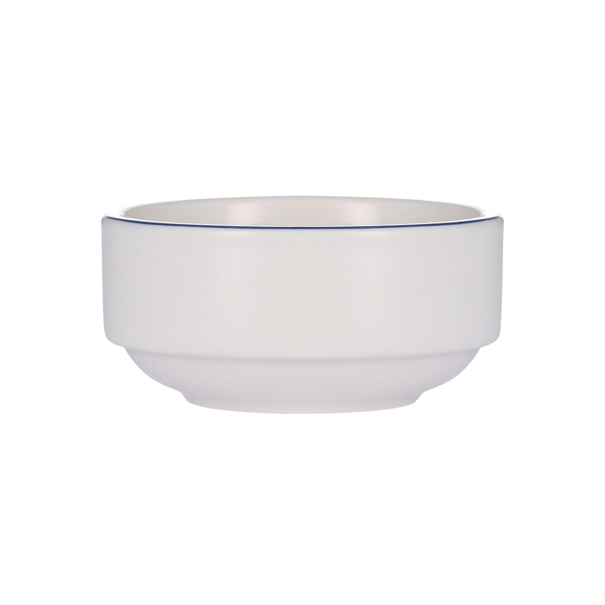 Porcelana Linea 4.5" Round Bowl, Blue
