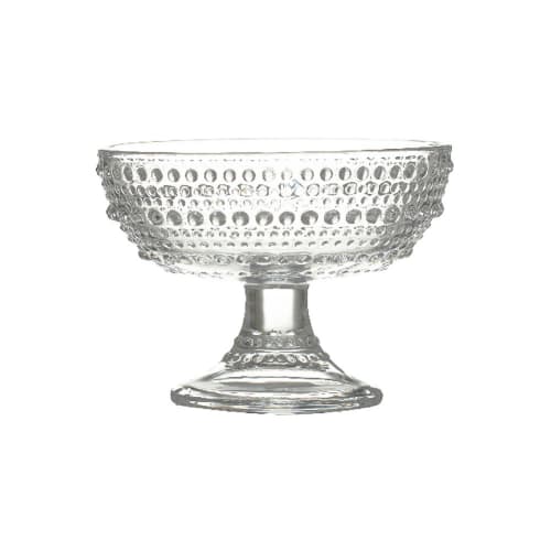 11 oz. Oval Footed Glass Dessert Dish