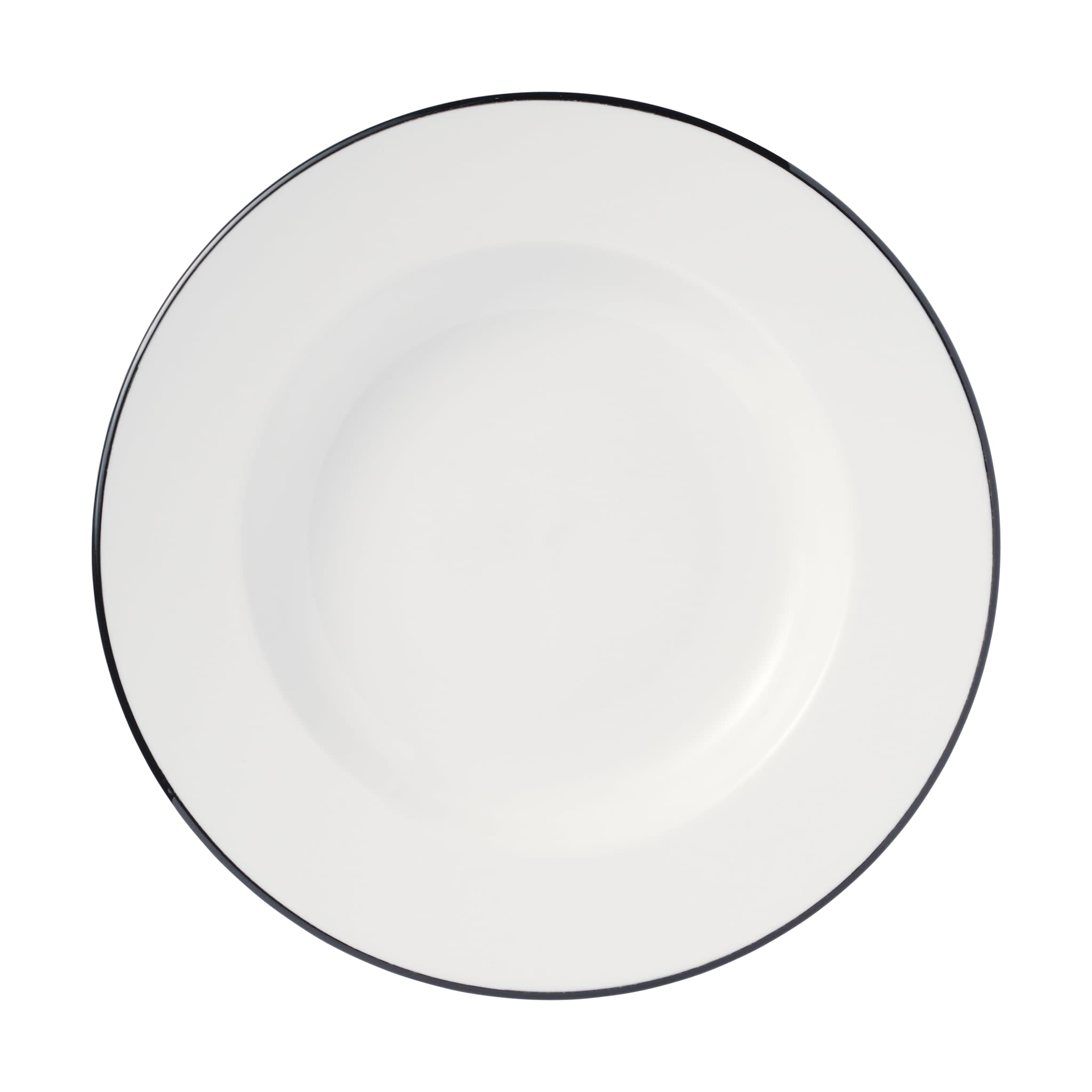 Porcelana Linea 12" Pasta Bowl, Black