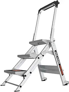 3-Step, 3 Foot Aluminum Ladder, 300 lbs Capacity