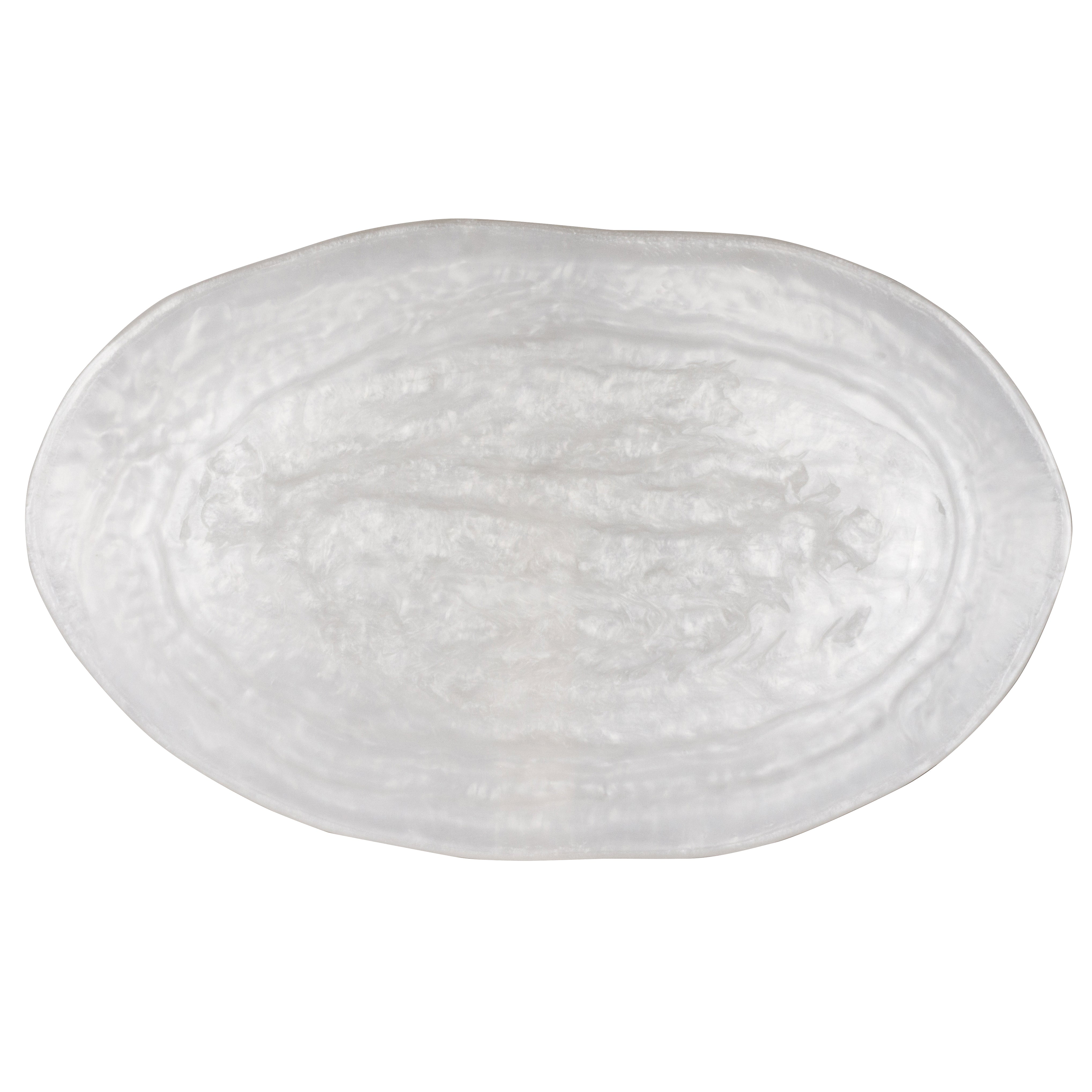 Wide Oval Platter L 24.0" W 14.0" Wave