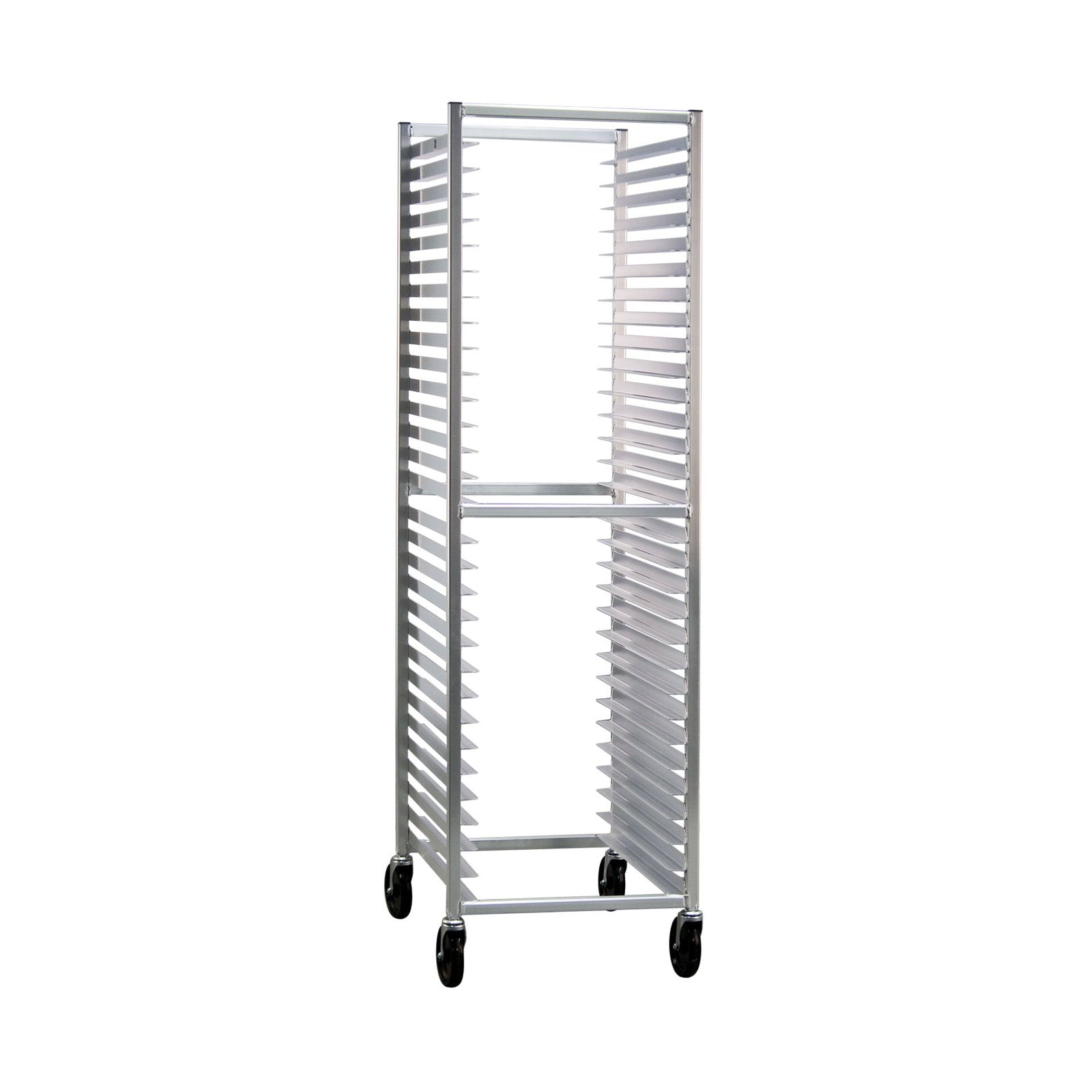 New Age 30-Pan End Load Welded Full Height Bun Pan Rack