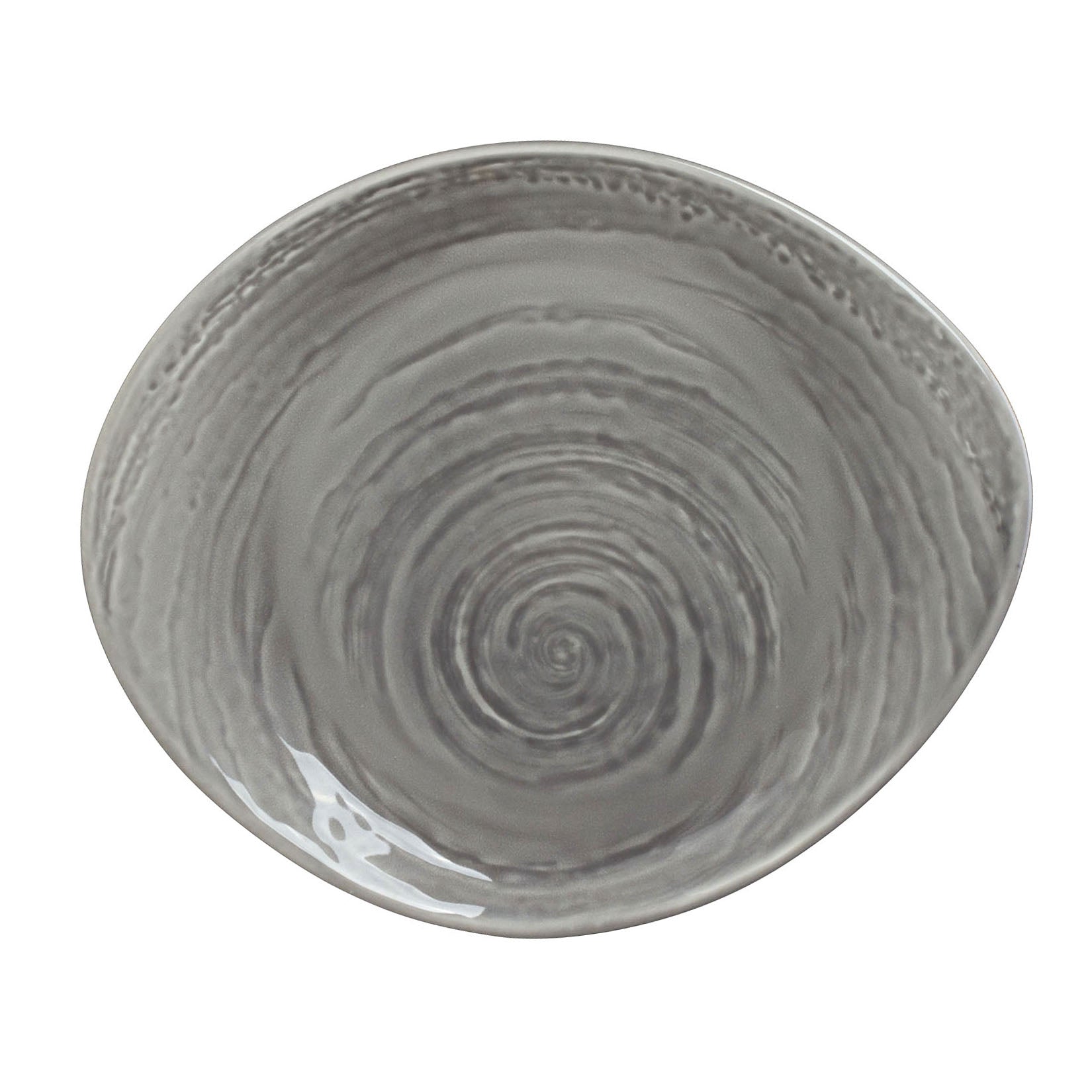 Plate L 10.0" W 8.125" Scape Grey