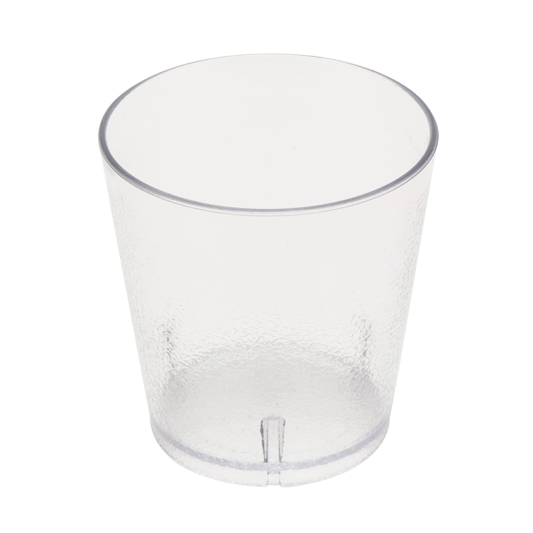 9 oz. Stackable Textured Plastic Tumbler, Clear