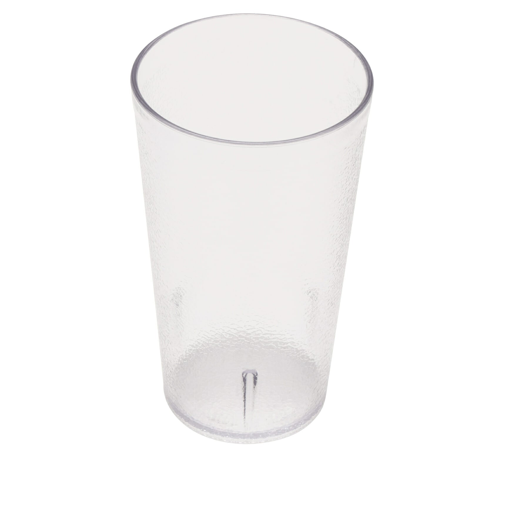12 oz. Stackable Textured Plastic Tumbler, Clear