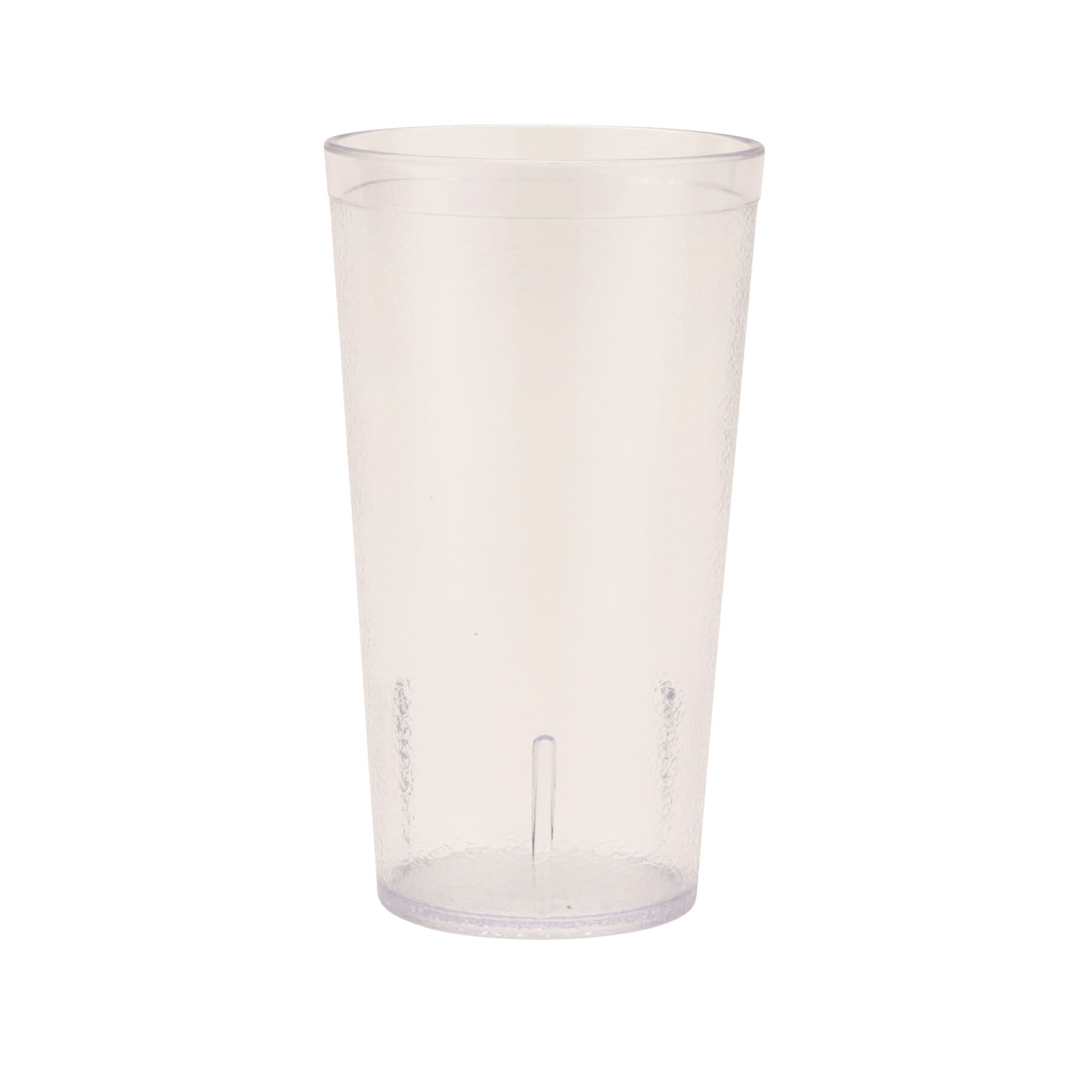 16 oz. Stackable Textured Plastic Tumbler, Clear