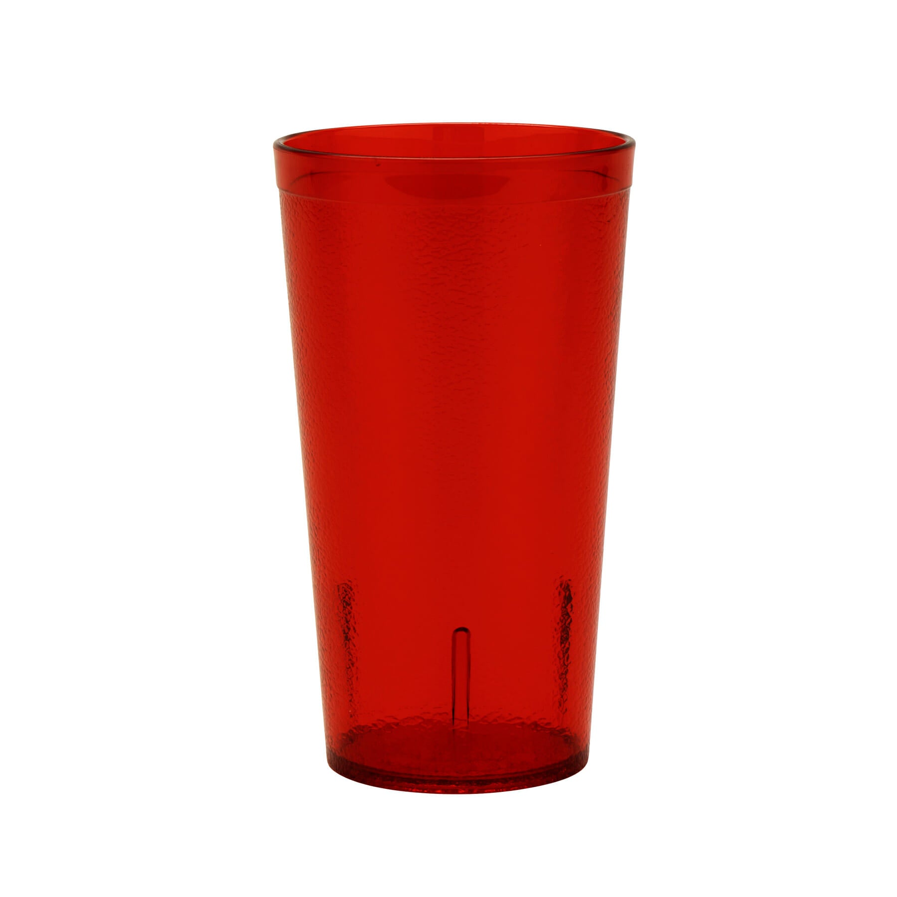 16 oz. Stackable Textured Plastic Tumbler, Red