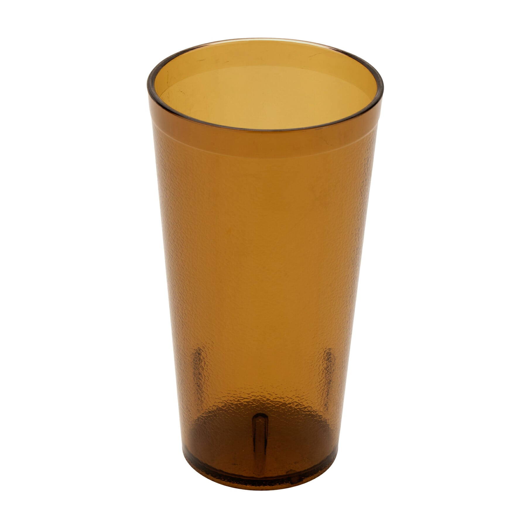 20 oz. Stackable Textured Plastic Tumbler, Amber