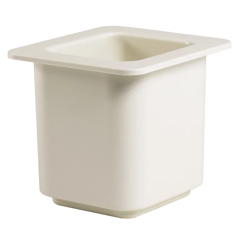 Coldfest Gastronorm Pan, 1/6 size, 6" deep, white