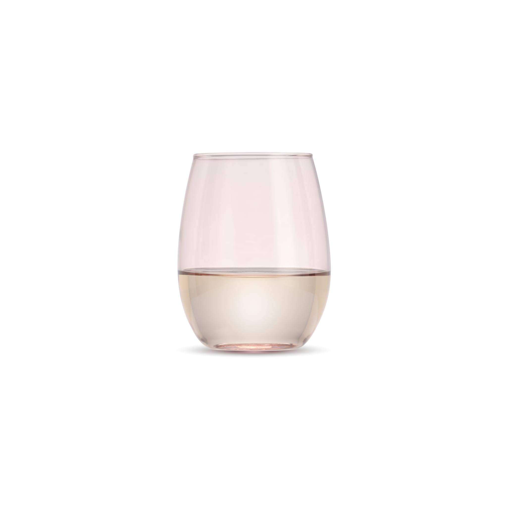 15 oz. Stemless Wine Glass, Blush