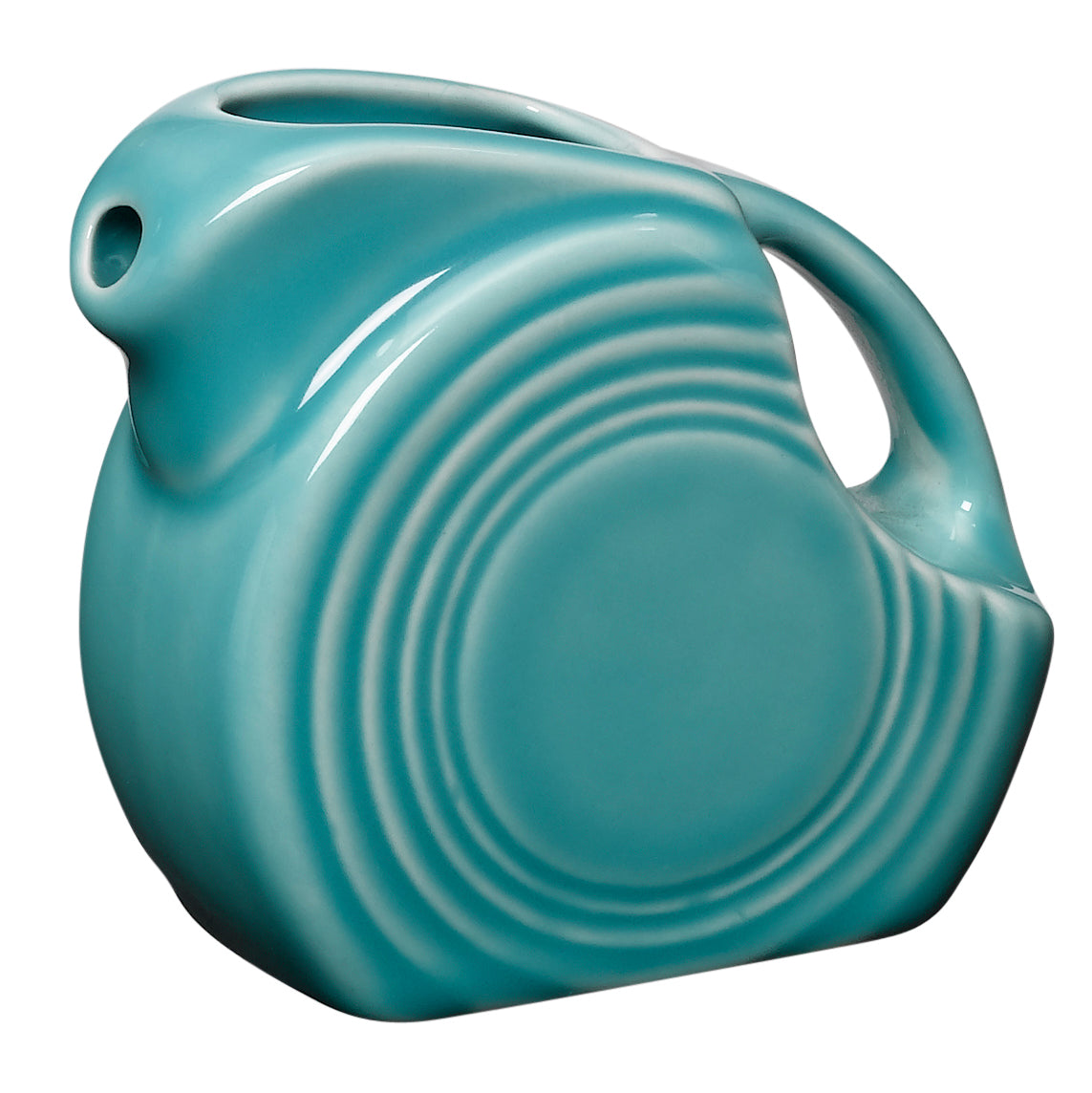 Disc Pitcher L 3.625" W 1.75" (5.0 Oz) Fiesta Turquois