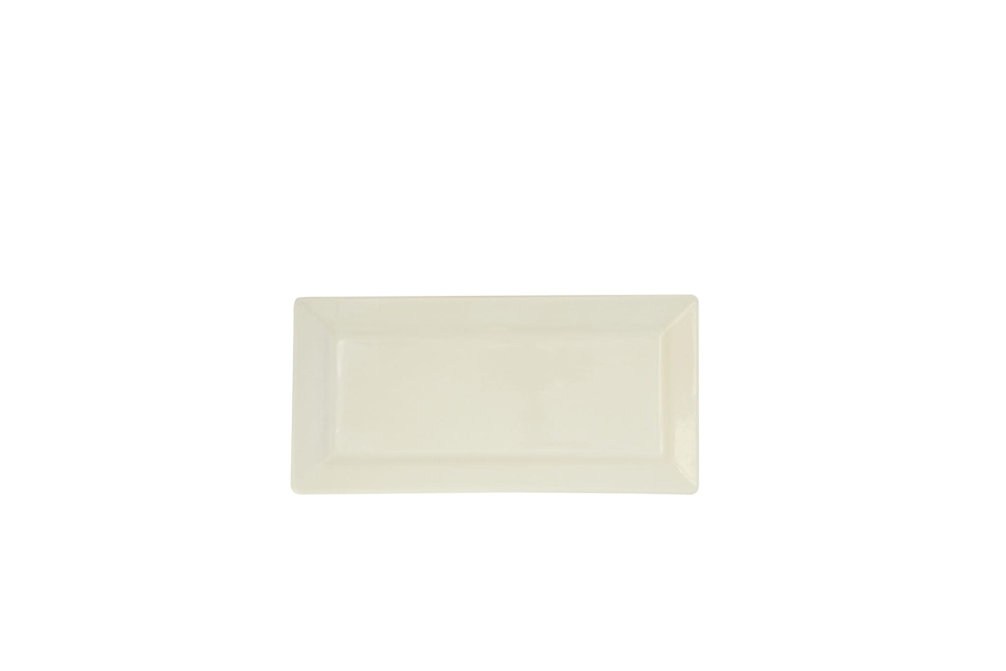 Porcelana 12" x 6" Rectangular Plate, Cream White