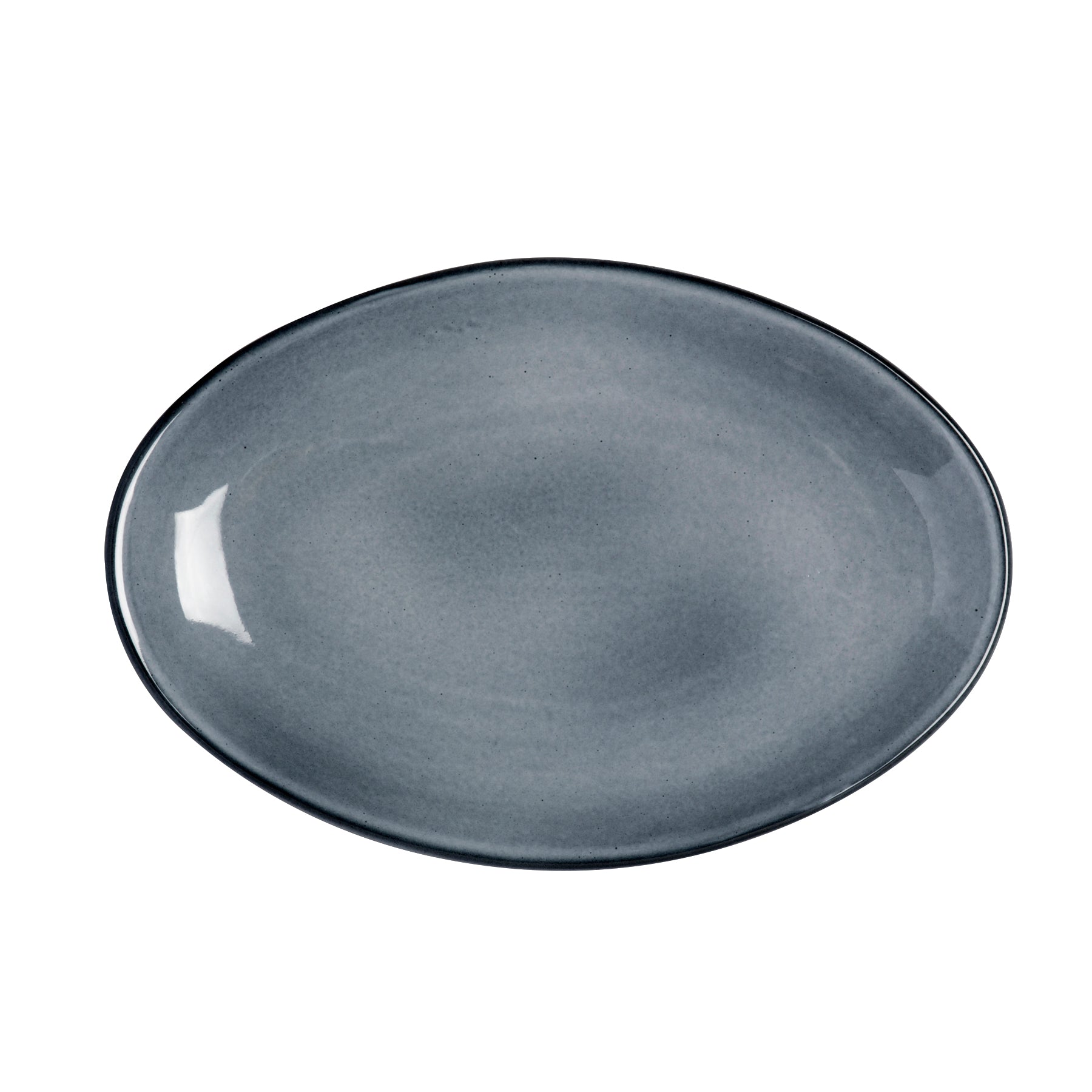 Oval Platter L 10.0" W 7.5" Denali Gray