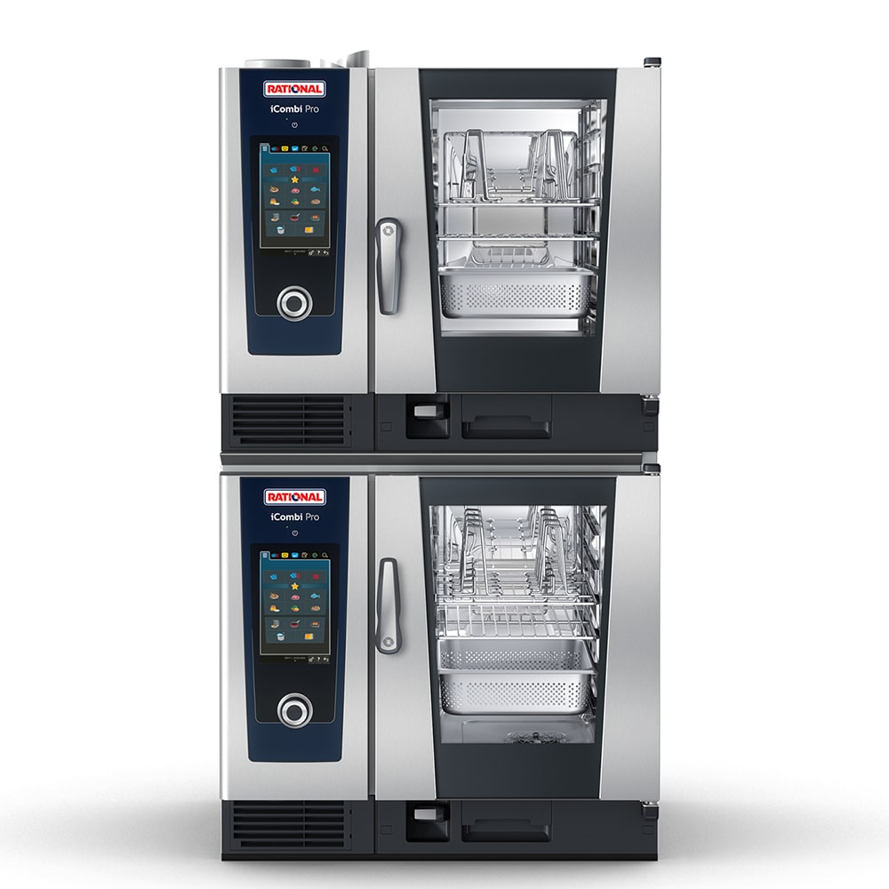 iCombi Pro Half Size Electric Combi Oven Double Stack w/ 12 Pan Capacity - 208/240V, 3 PH - Quick Ship