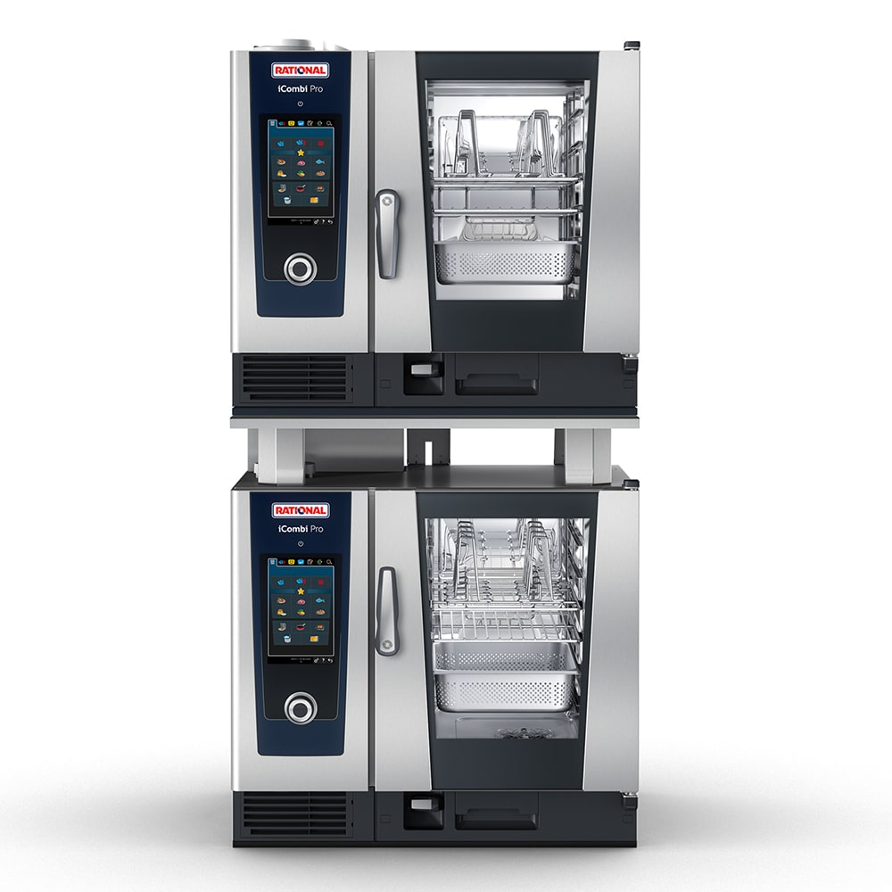 iCombi Pro Half Size Natural Gas Combi Oven Double Stack w/ 12 Pan Capacity - 120V, 1 PH
