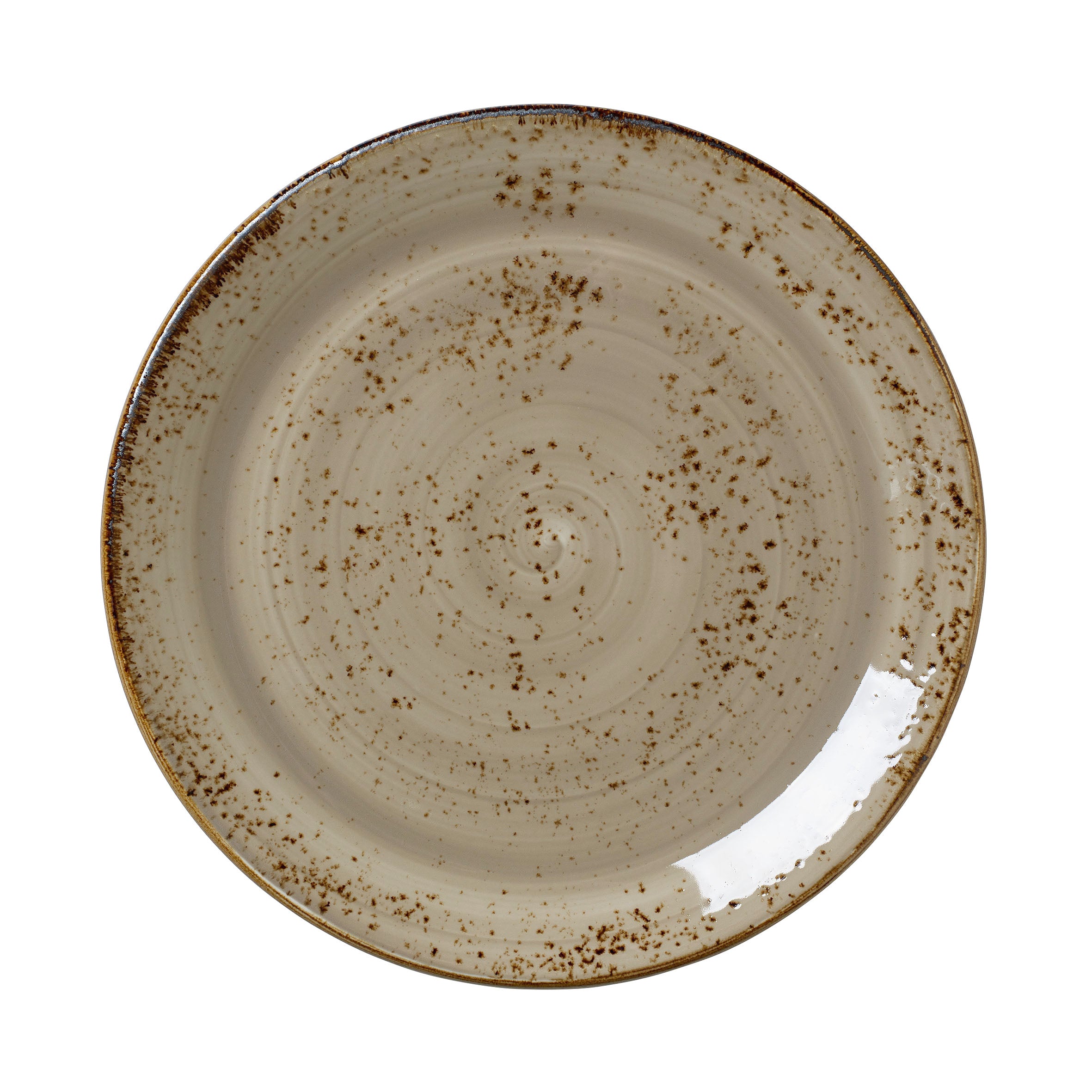 Taste Coupe Plate 10.0" Dia. Craft Porcini