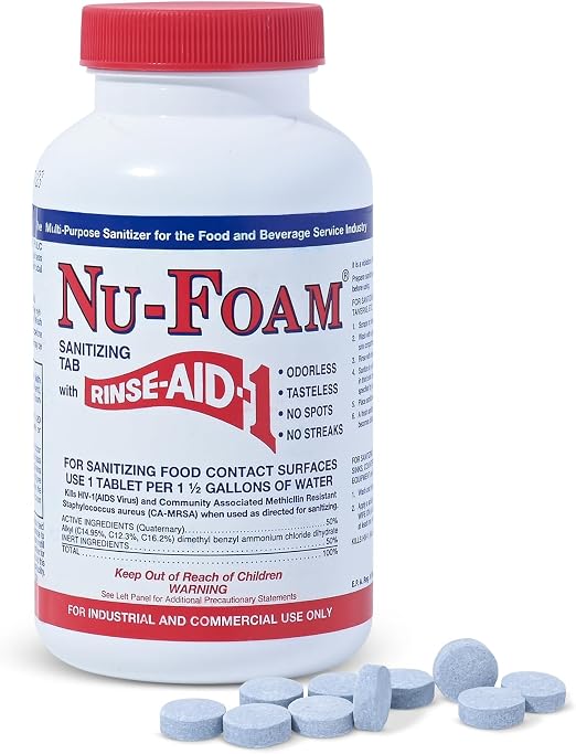 NuFoam Sanitizing Tablets