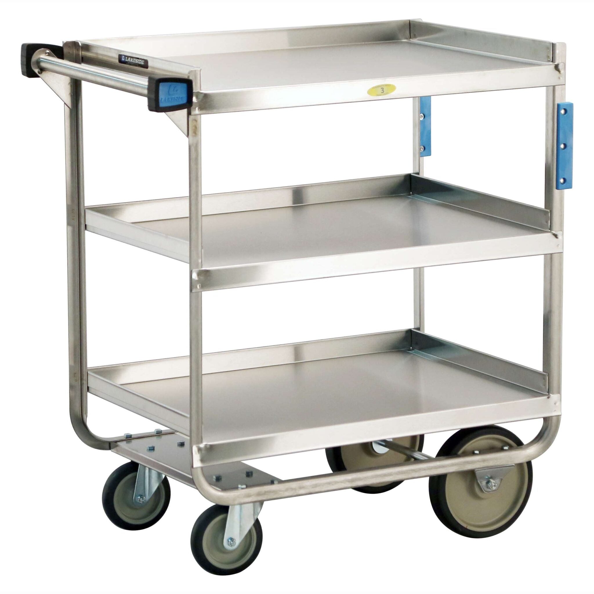 3-Shelf Stainless Steel Utility Cart